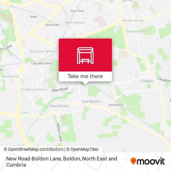 New Road-Boldon Lane, Boldon map