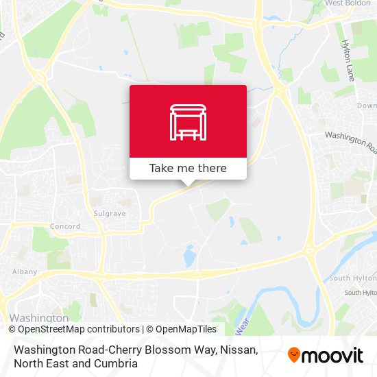 Washington Road-Cherry Blossom Way, Nissan map