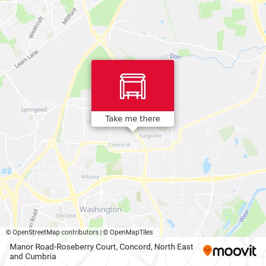 Manor Road-Roseberry Court, Concord map