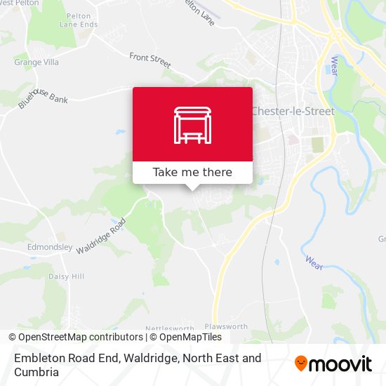 Embleton Road End, Waldridge map