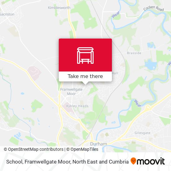 School, Framwellgate Moor map