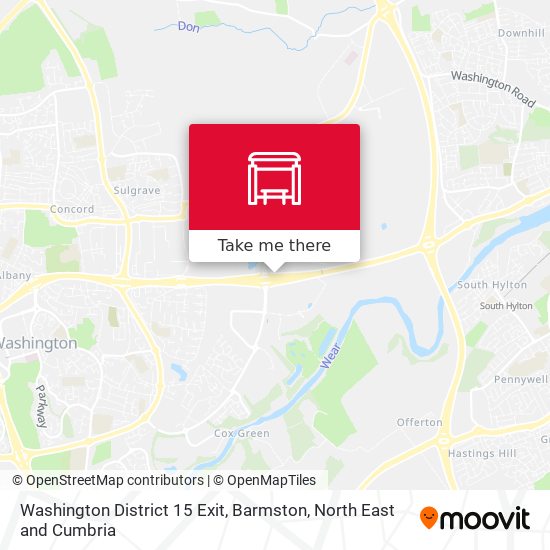 Washington District 15 Exit, Barmston map