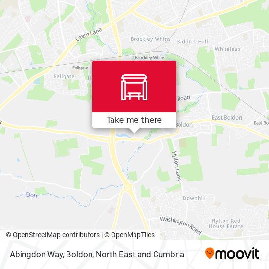 Abingdon Way, Boldon map