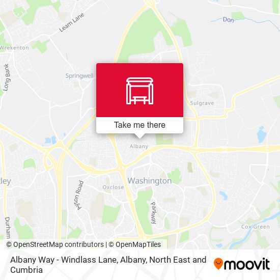 Albany Way - Windlass Lane, Albany map
