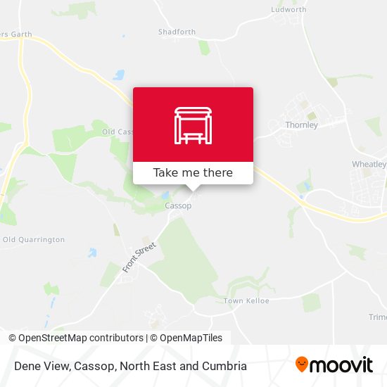 Dene View, Cassop map