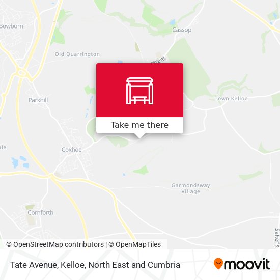 Tate Avenue, Kelloe map