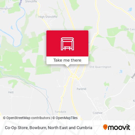 Co-Op Store, Bowburn map