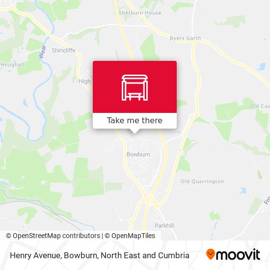 Henry Avenue, Bowburn map