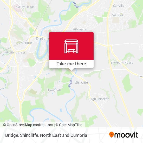 Bridge, Shincliffe map