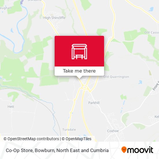 Co-Op Store, Bowburn map
