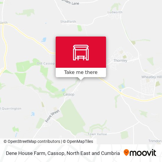 Dene House Farm, Cassop map