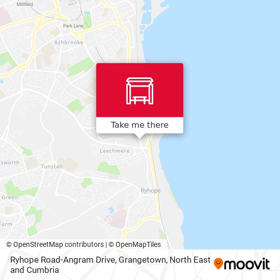 Ryhope Road-Angram Drive, Grangetown map