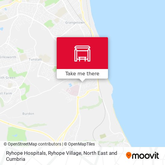 Ryhope Hospitals, Ryhope Village map