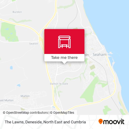 The Lawns, Deneside map