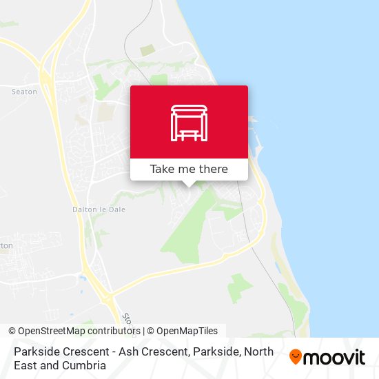 Parkside Crescent - Ash Crescent, Parkside map
