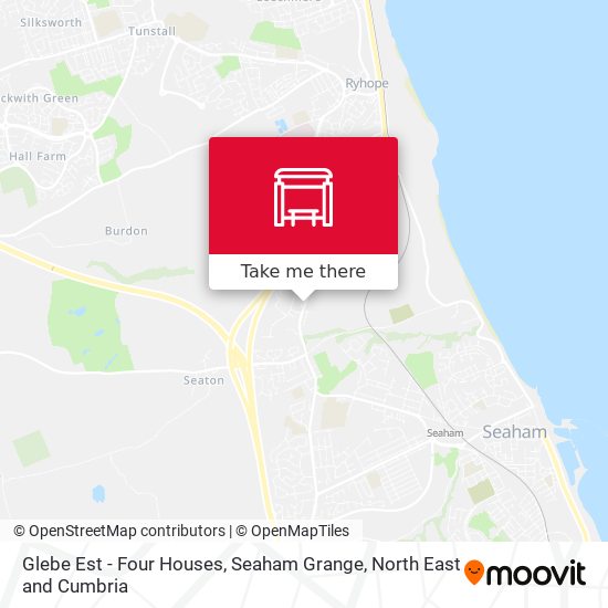 Glebe Est - Four Houses, Seaham Grange map