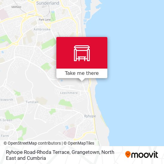 Ryhope Road-Rhoda Terrace, Grangetown map