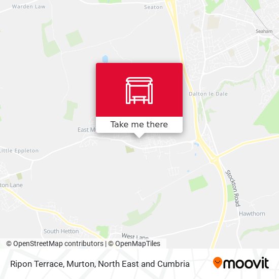 Ripon Terrace, Murton map