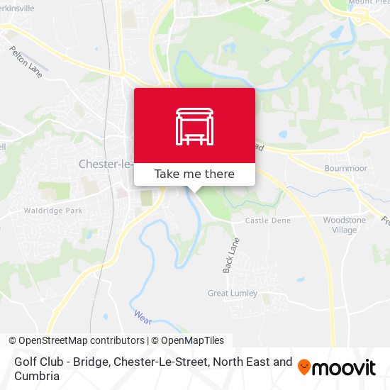 Golf Club - Bridge, Chester-Le-Street map