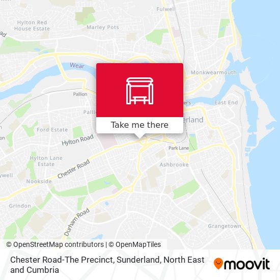 Chester Road-The Precinct, Sunderland map