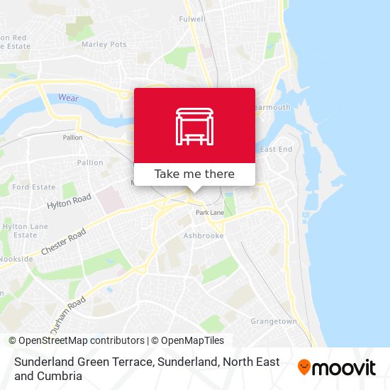 Sunderland Green Terrace, Sunderland map