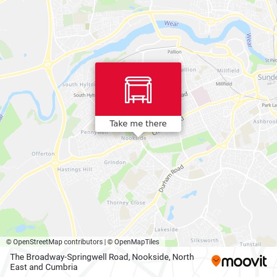 The Broadway-Springwell Road, Nookside map