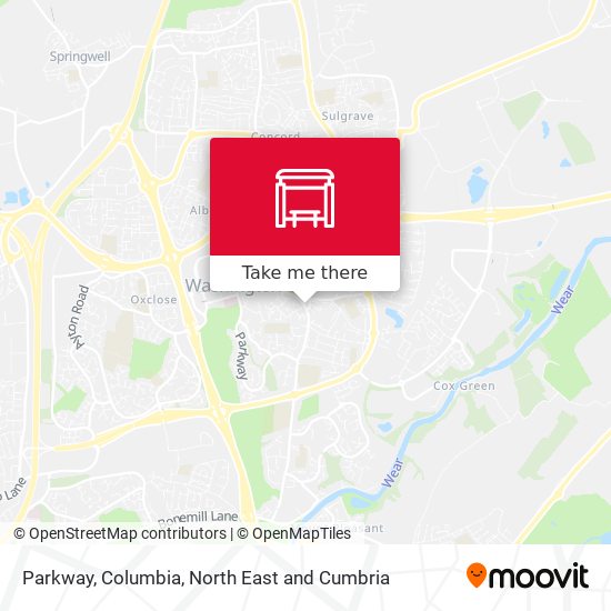 Parkway, Columbia map