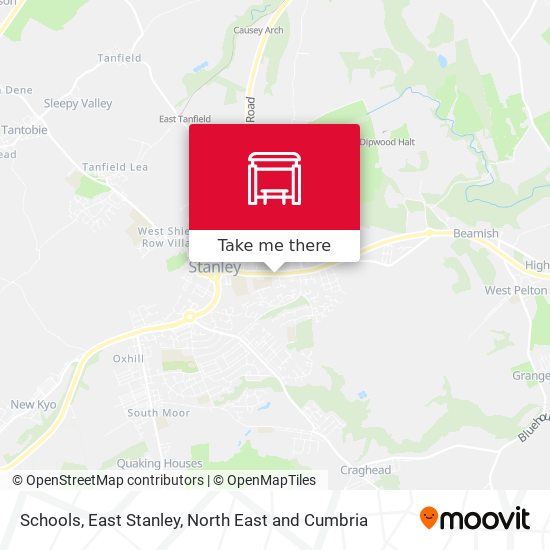 Schools, East Stanley map