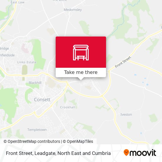 Front Street, Leadgate map