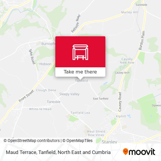 Maud Terrace, Tanfield map