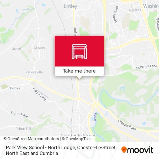 Park View School - North Lodge, Chester-Le-Street map