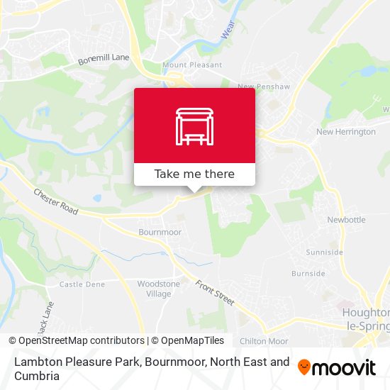 Lambton Pleasure Park, Bournmoor map