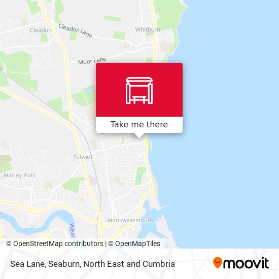 Sea Lane, Seaburn map