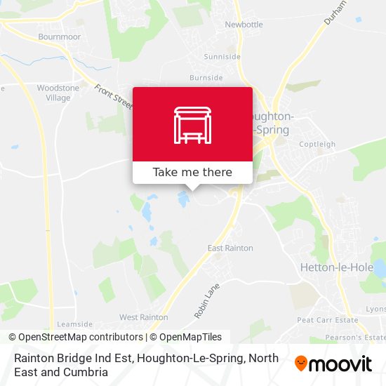 Rainton Bridge Ind Est, Houghton-Le-Spring map