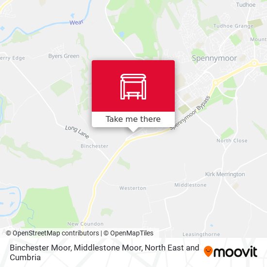 Binchester Moor, Middlestone Moor map