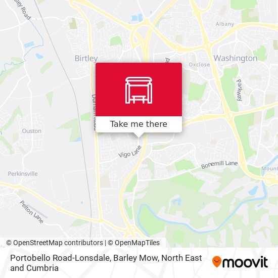 Portobello Road-Lonsdale, Barley Mow map