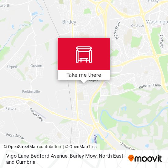 Vigo Lane-Bedford Avenue, Barley Mow map