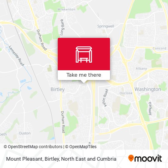 Mount Pleasant, Birtley map