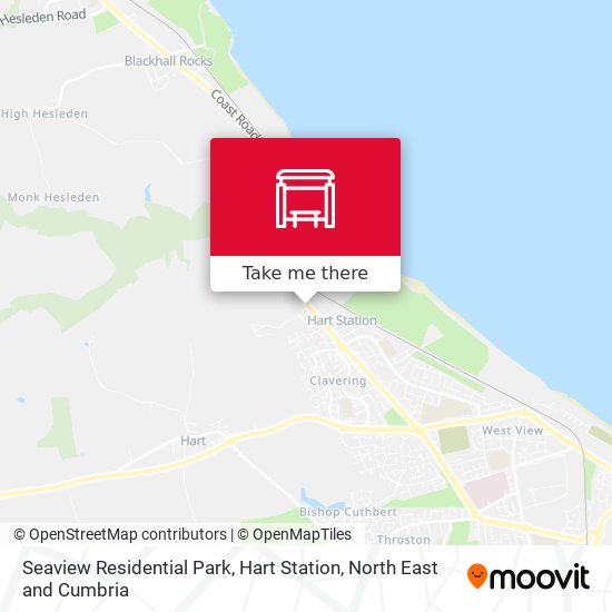 Seaview Residential Park, Hart Station map