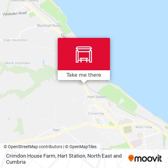 Crimdon House Farm, Hart Station map
