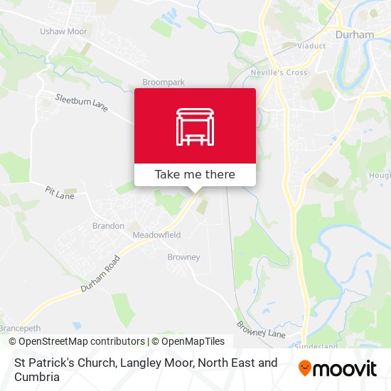 St Patrick's Church, Langley Moor map