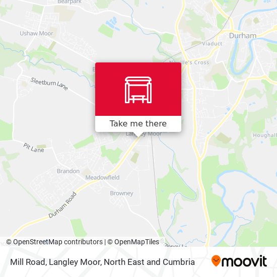 Mill Road, Langley Moor map