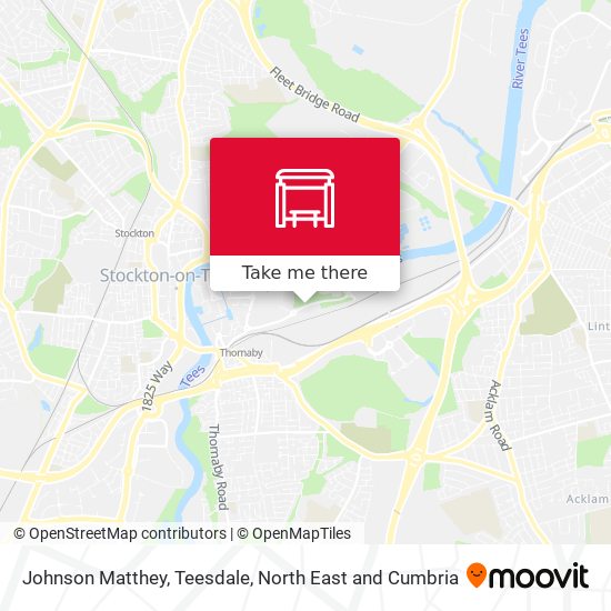 Johnson Matthey, Teesdale map