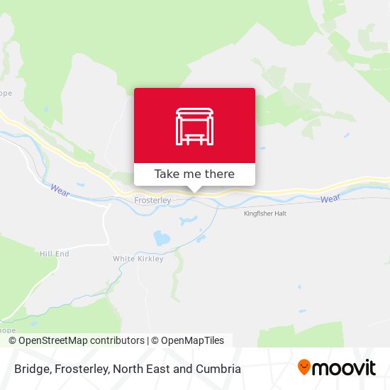 Bridge, Frosterley map
