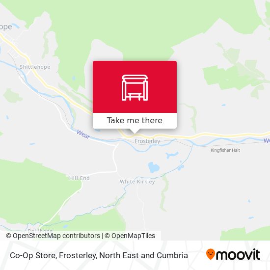 Co-Op Store, Frosterley map