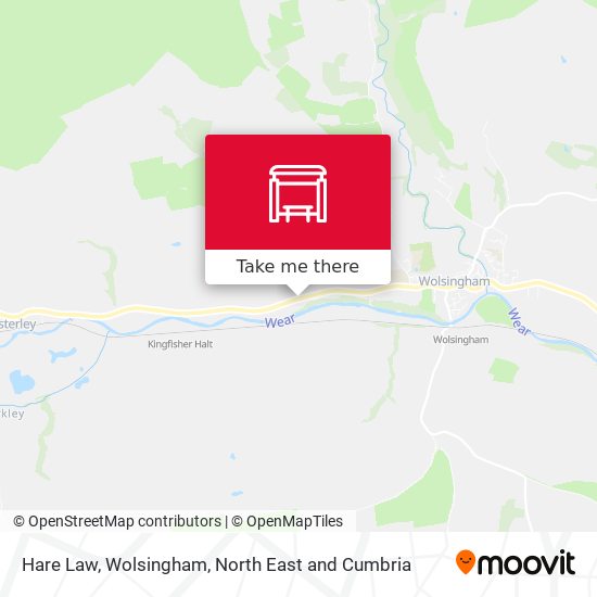 Hare Law, Wolsingham map