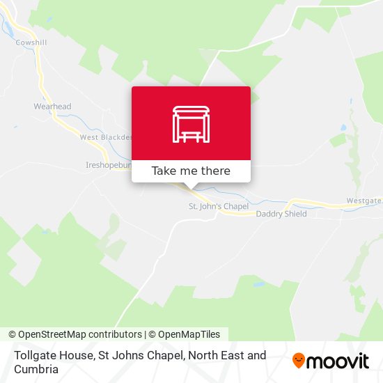 Tollgate House, St Johns Chapel map