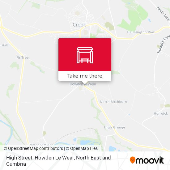 High Street, Howden Le Wear map