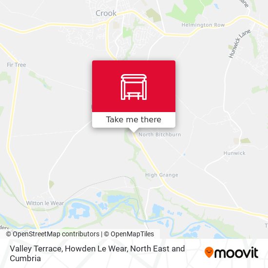 Valley Terrace, Howden Le Wear map