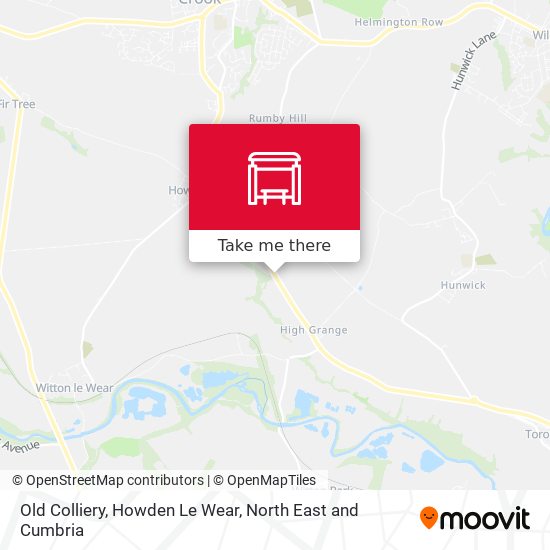 Old Colliery, Howden Le Wear map